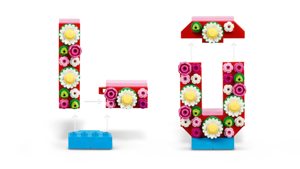 LEGO 40867 Písmená plné lásky