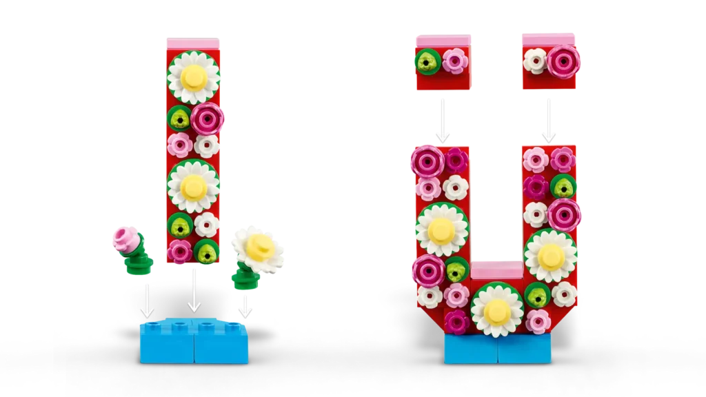 LEGO 40867 Písmená plné lásky