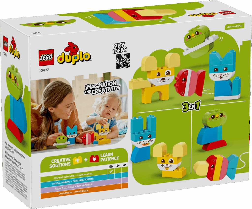 LEGO Duplo 10477 Kreatívni roztomilí maznáčikovia 3 v 1