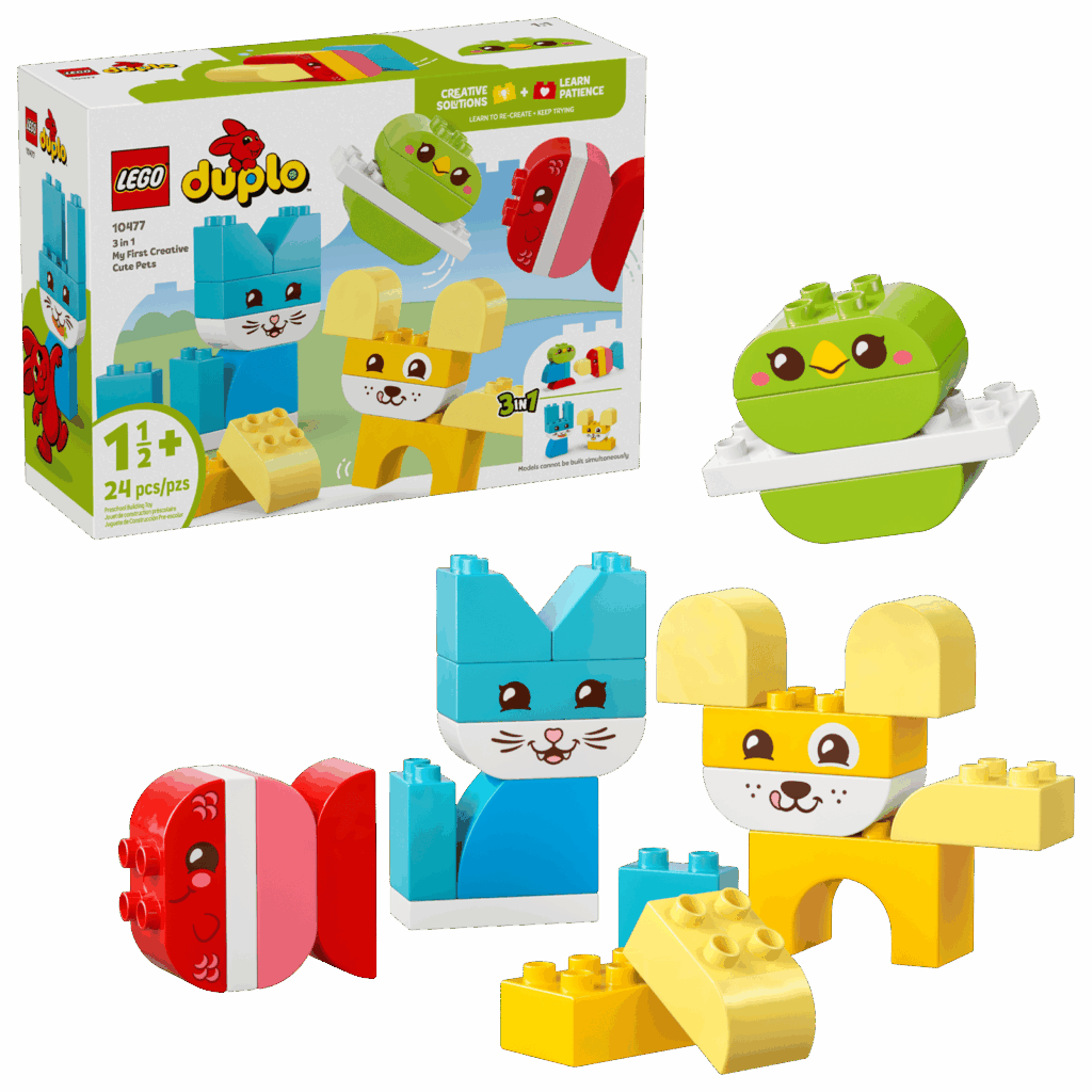LEGO Duplo 10477 Kreatívni roztomilí maznáčikovia 3 v 1