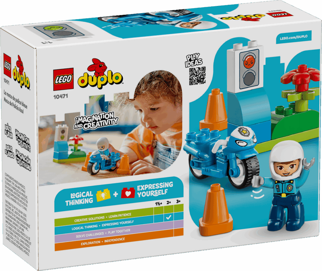 LEGO Duplo 10471 Modrá policajná motorka