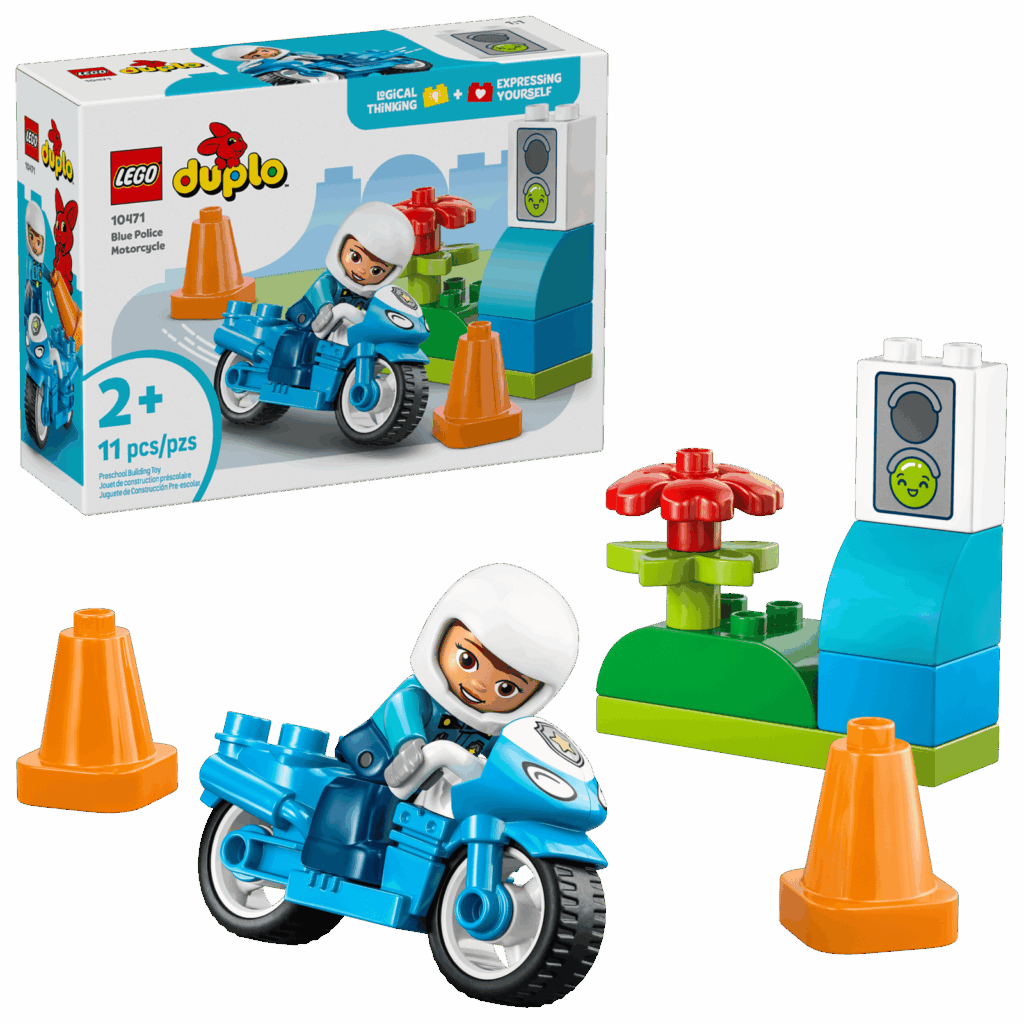 LEGO Duplo 10471 Modrá policajná motorka