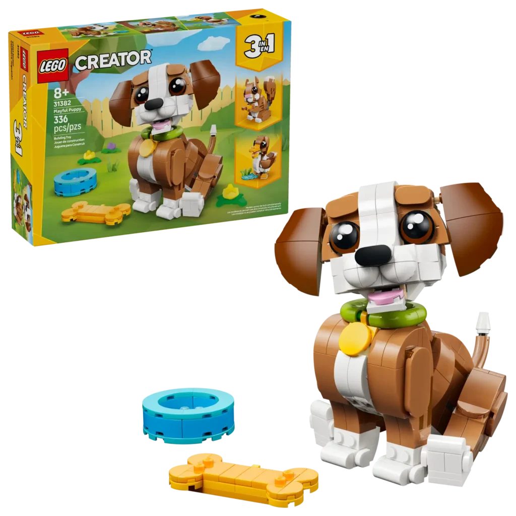 LEGO Creator 3v1 31382 Roztomilé zvieratká: Hravé šteniatko