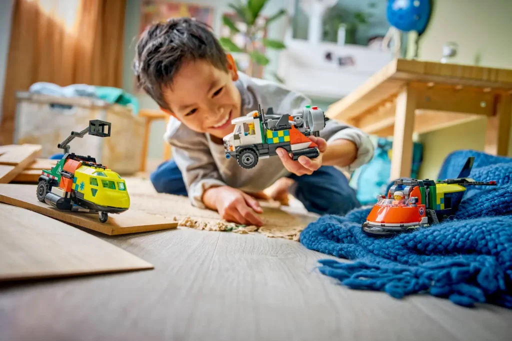 LEGO City 60505 Remix: Lietadlo, servisné vozidlo a vznášadlo