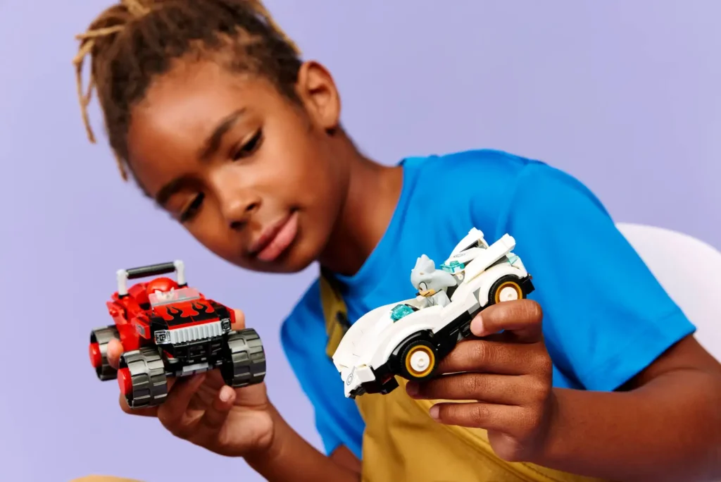 LEGO Sonic the Hedgehog 77118 Silver a jeho auto vs. Knuckles a jeho monster truck