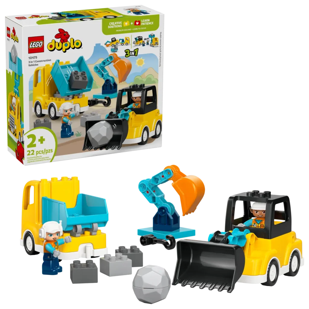 LEGO Duplo 10475 Vozidlá na stavbe 3 v 1