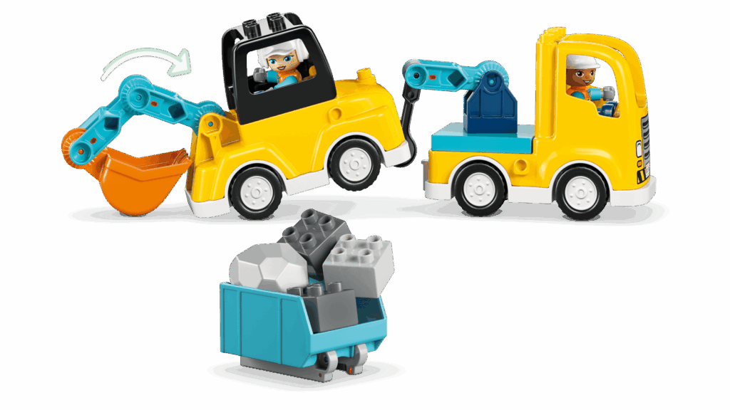 LEGO Duplo 10475 Vozidlá na stavbe 3 v 1