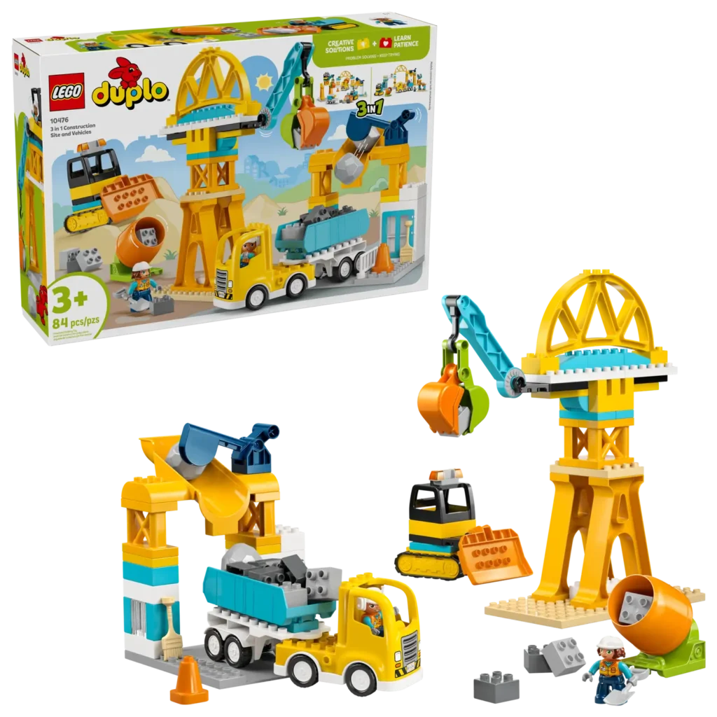 LEGO Duplo 10476 Stavenisko a vozidlá 3 v 1