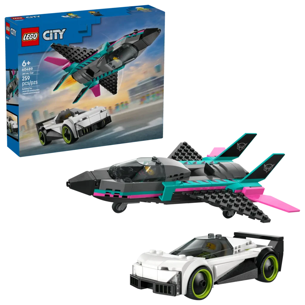 LEGO City 60489 Stíhačka vs. auto