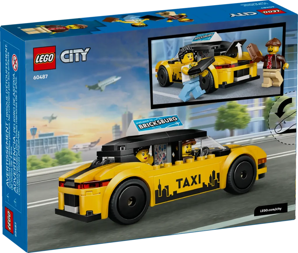 LEGO City 60487 Žltý taxík