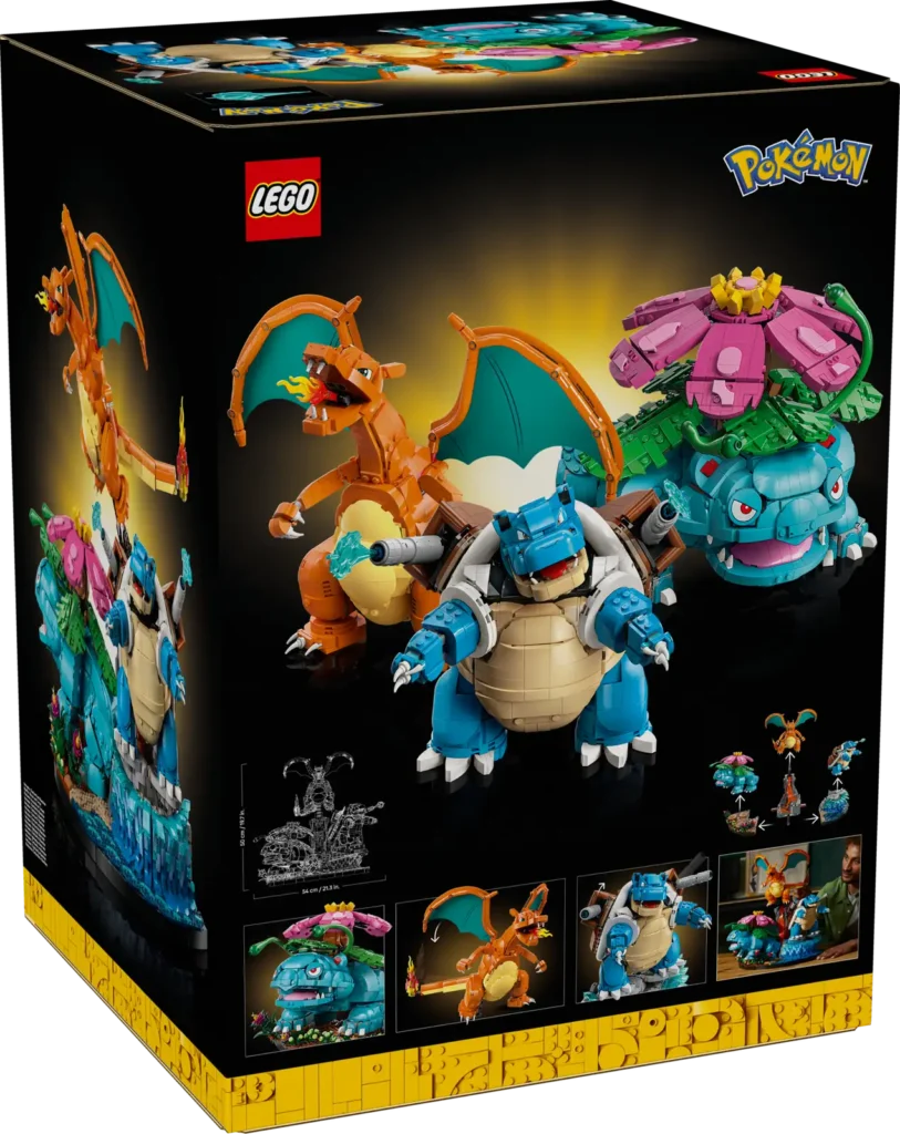 LEGO Pokémon 72153 Venusaur, Charizard a Blastoise