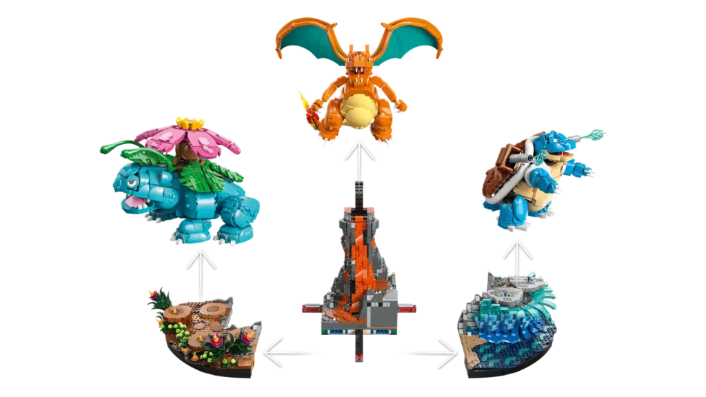 LEGO Pokémon 72153 Venusaur, Charizard a Blastoise