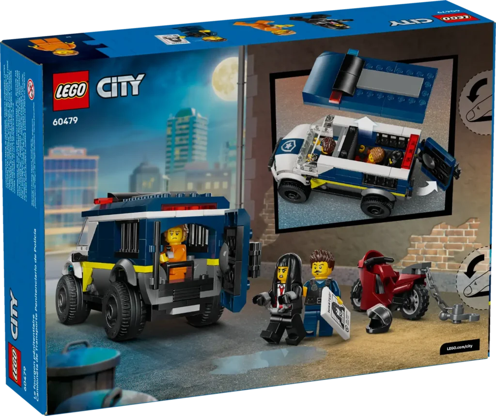 LEGO City 60479 Policajná dodávka na prevoz väzňov