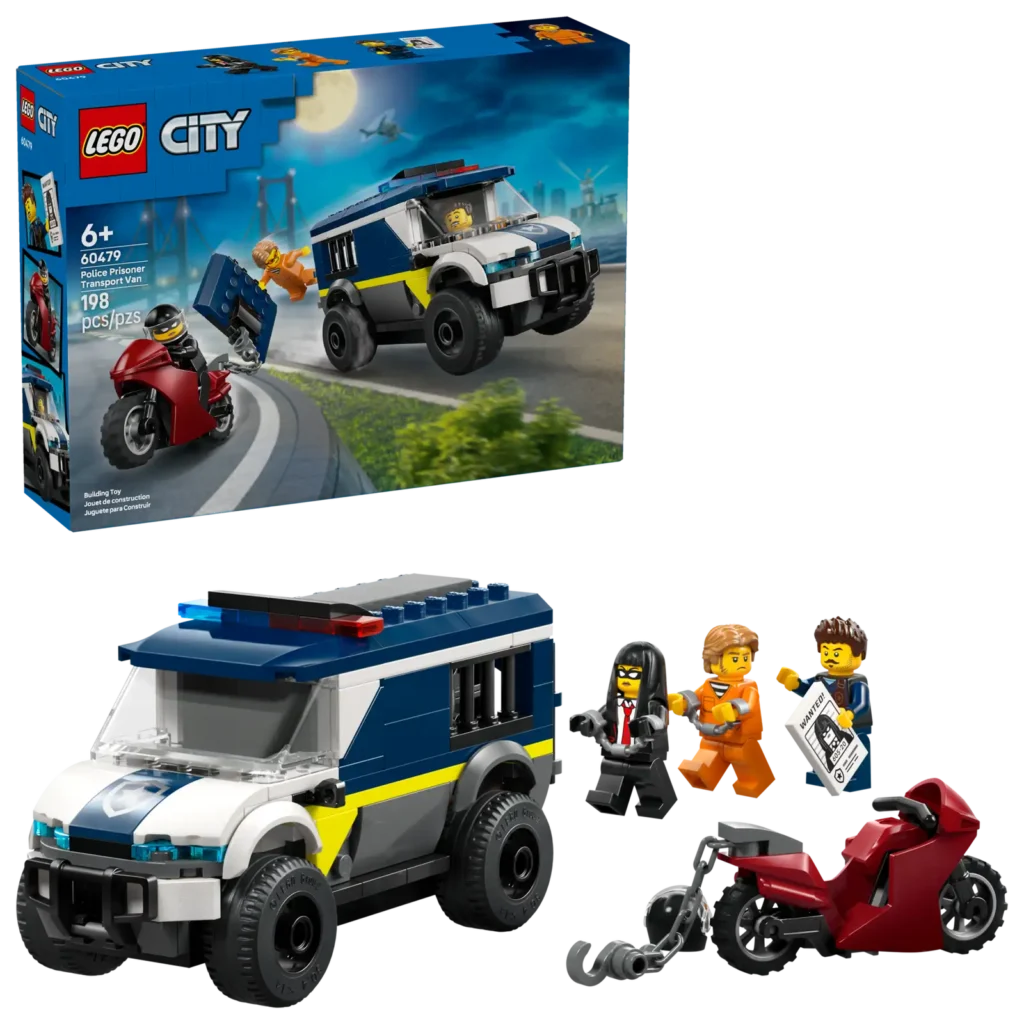 LEGO City 60479 Policajná dodávka na prevoz väzňov