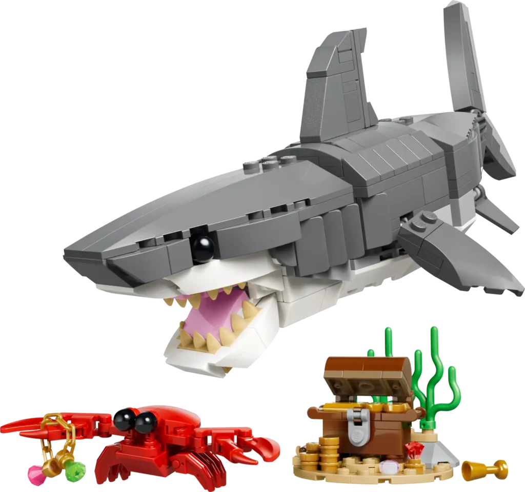 LEGO Creator 3v1 31381 Divoký žralok a truhlica s pokladom