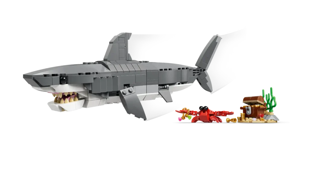 LEGO Creator 3v1 31381 Divoký žralok a truhlica s pokladom
