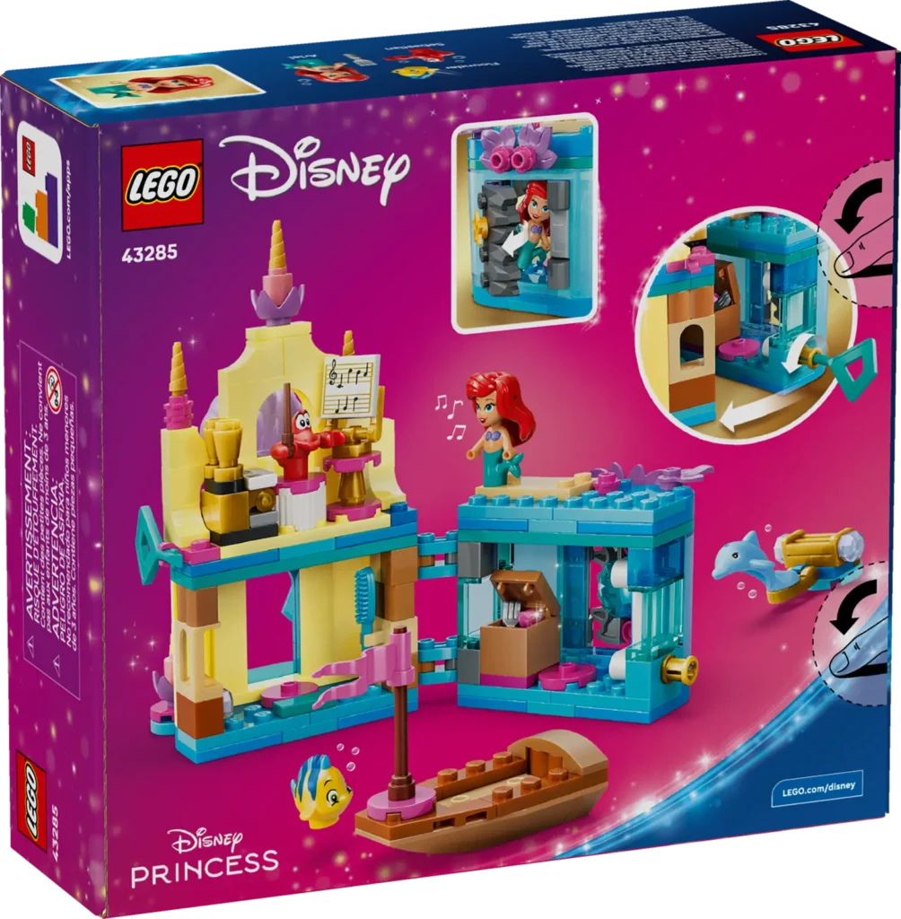 LEGO Disney 43285 Ariel a jej kúzelný miniatúrny palác