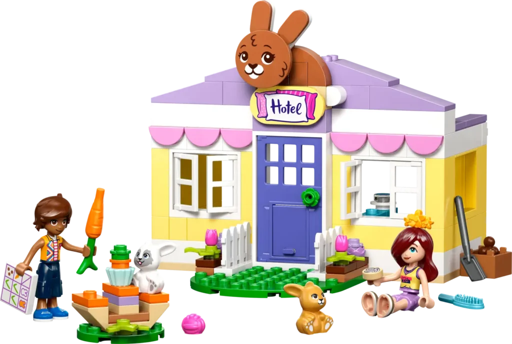 LEGO Friends 42679 Hotel pre zajačikov v mestečku Heartlake