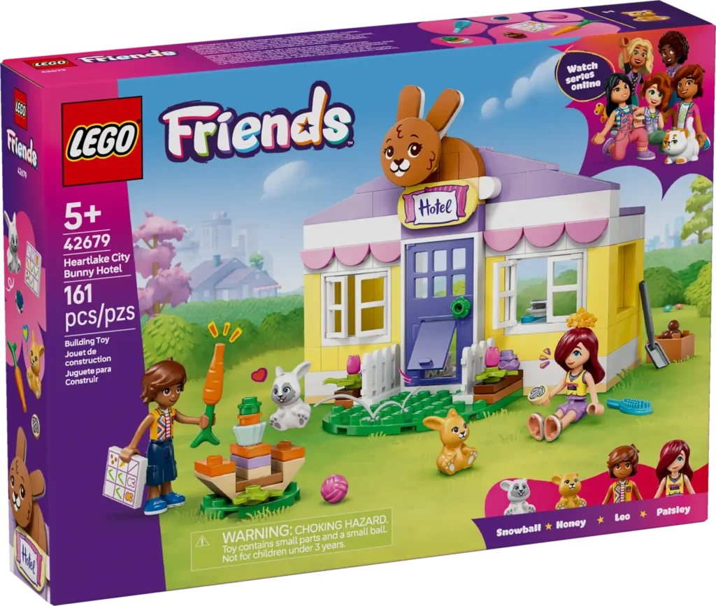 LEGO Friends 42679 Hotel pre zajačikov v mestečku Heartlake