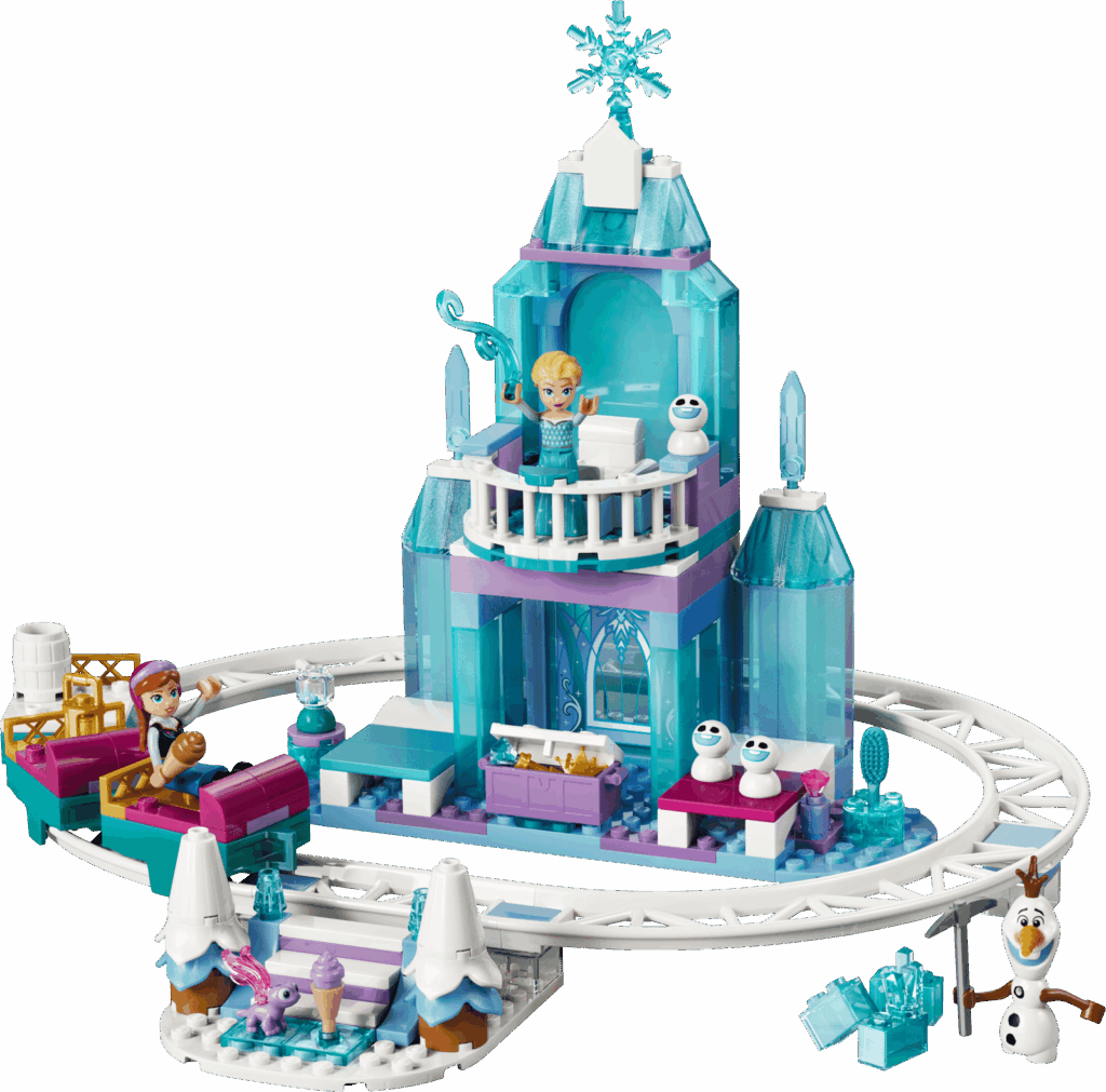 LEGO Disney 43281 Elsin ľadový palác a jazda na snehu