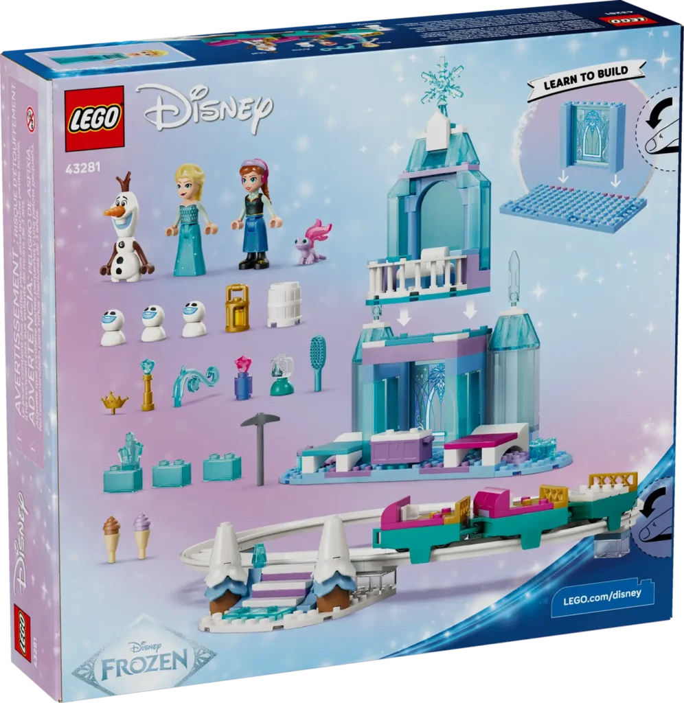 LEGO Disney 43281 Elsin ľadový palác a jazda na snehu