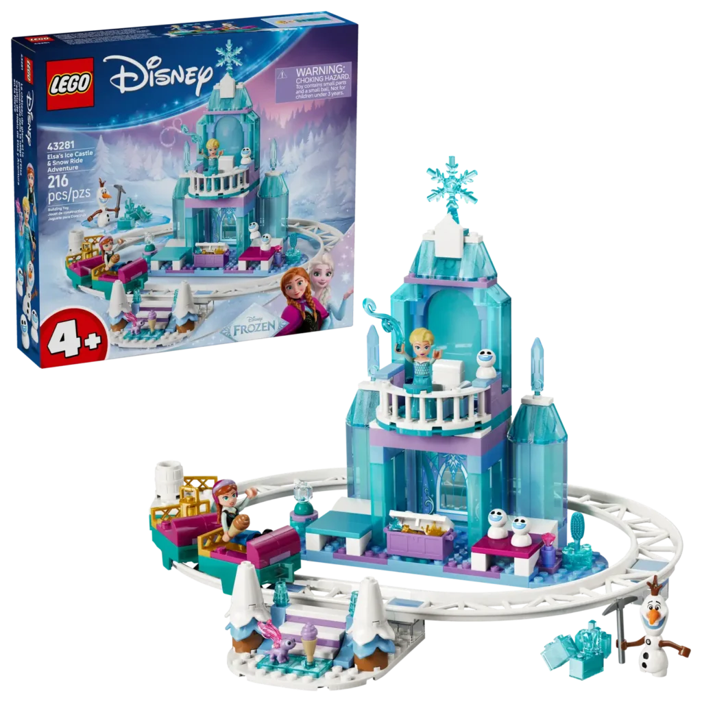 LEGO Disney 43281 Elsin ľadový palác a jazda na snehu
