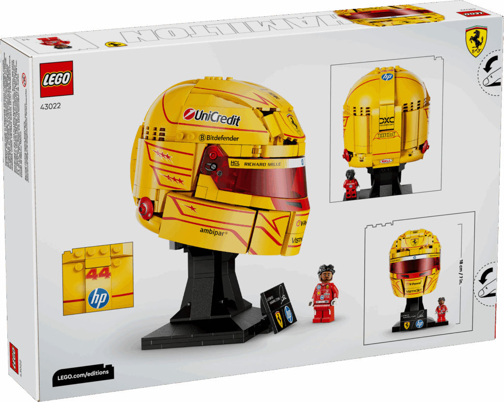 LEGO Editions 43022 Prilba Lewis Hamilton zo Scuderia Ferrari HP