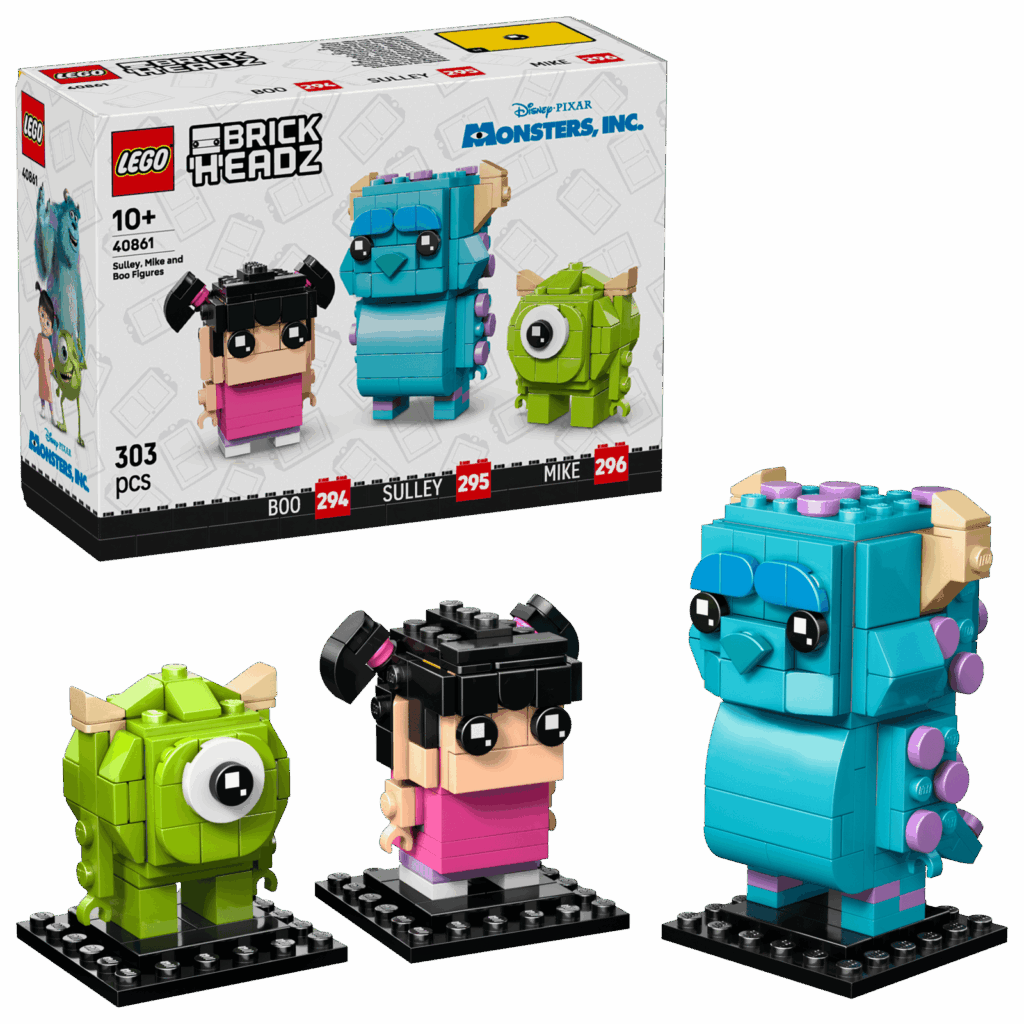 LEGO® BrickHeadz 40861 Figúrky – Sulley, Mike a Boo