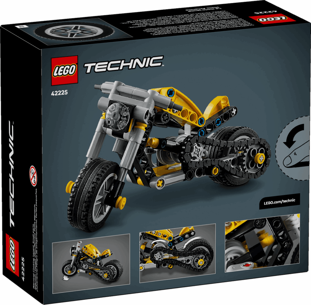 LEGO Technic 42225 Žltá motorka