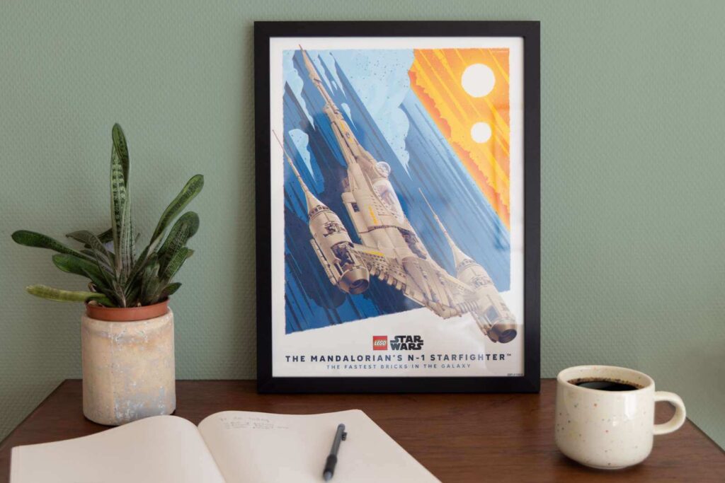 Plagát Mandalorianova stíhačka N-1. od Joea Hogana