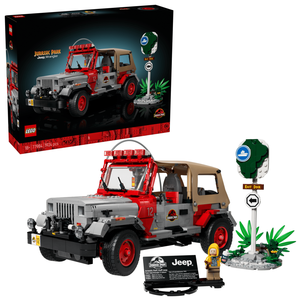 LEGO Jurský svet 77984 Jurassic Park Jeep Wrangler