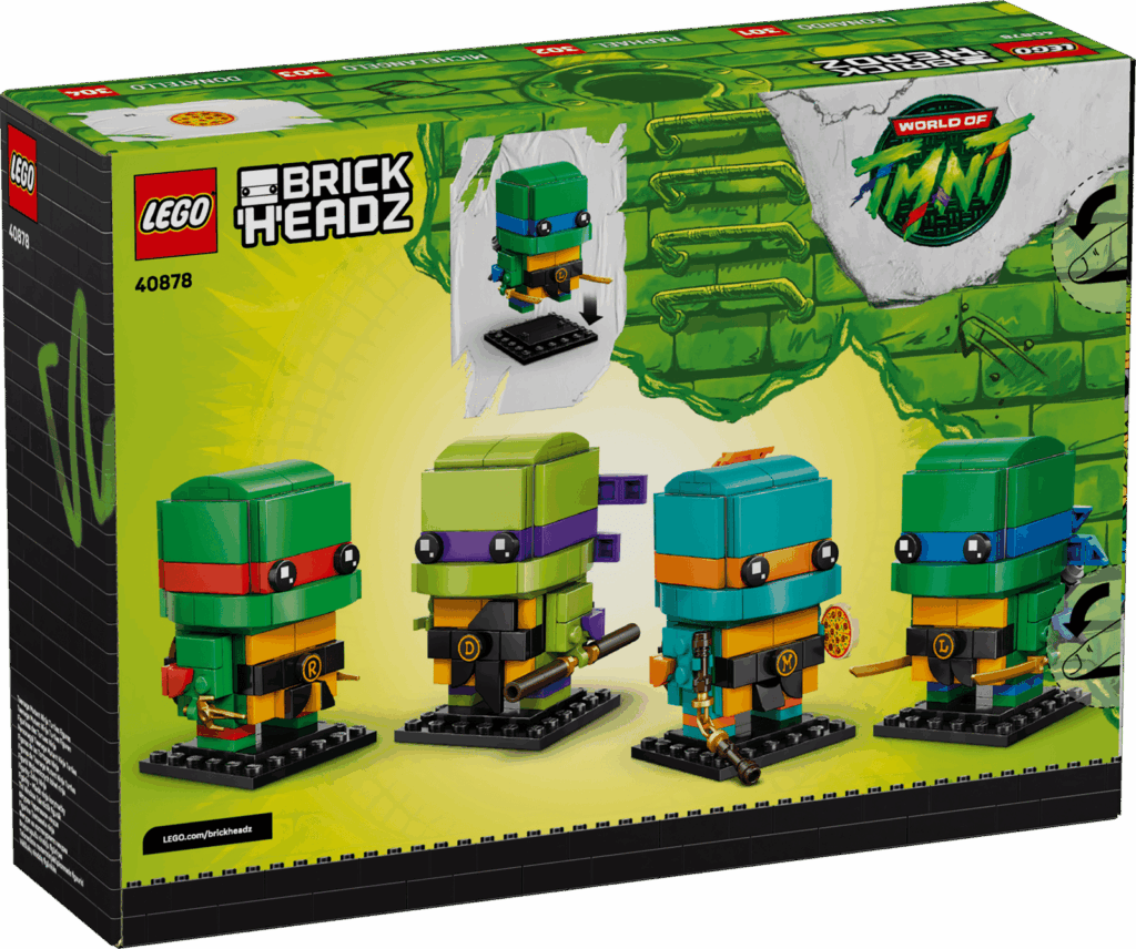 LEGO BrickHeadz 40878 Figúrky – Mladé ninja korytnačky