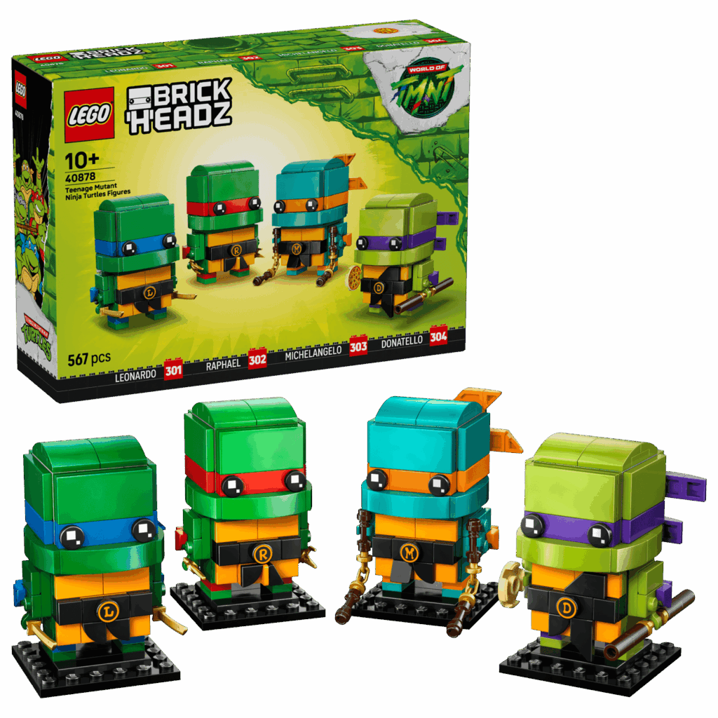 LEGO BrickHeadz 40878 Figúrky – Mladé ninja korytnačky