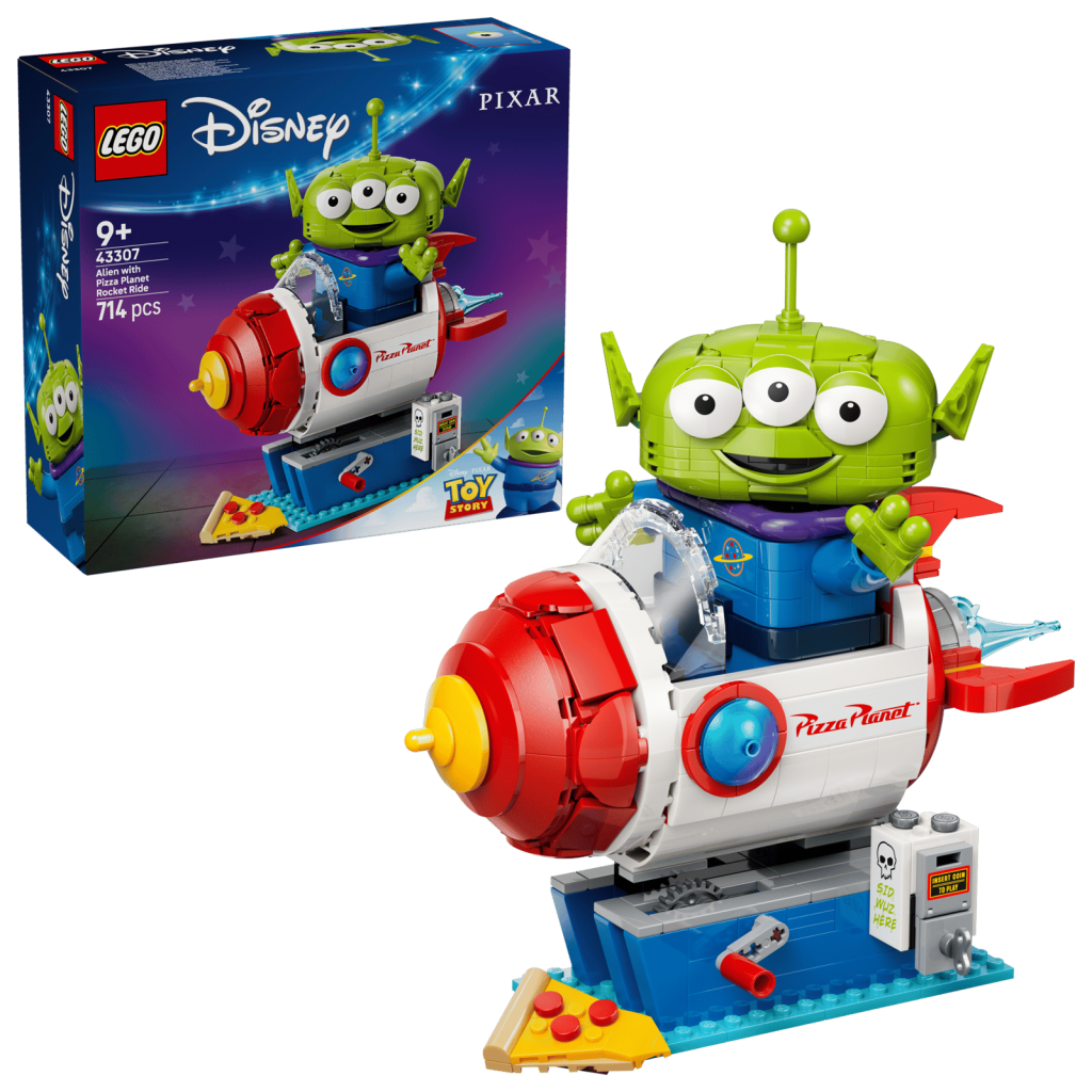 LEGO Disney 43307 Mimozemšťan s vesmírnou loďou Pizza Planet
