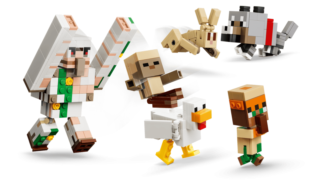 LEGO Minecraft 21592 Kurací džokej a útok v púšti
