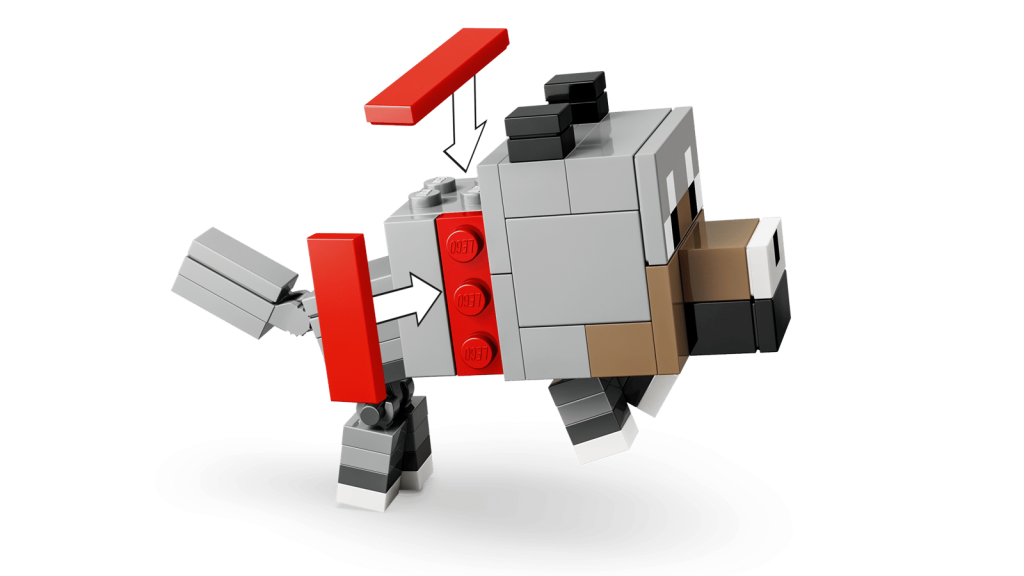 LEGO Minecraft 21592 Kurací džokej a útok v púšti
