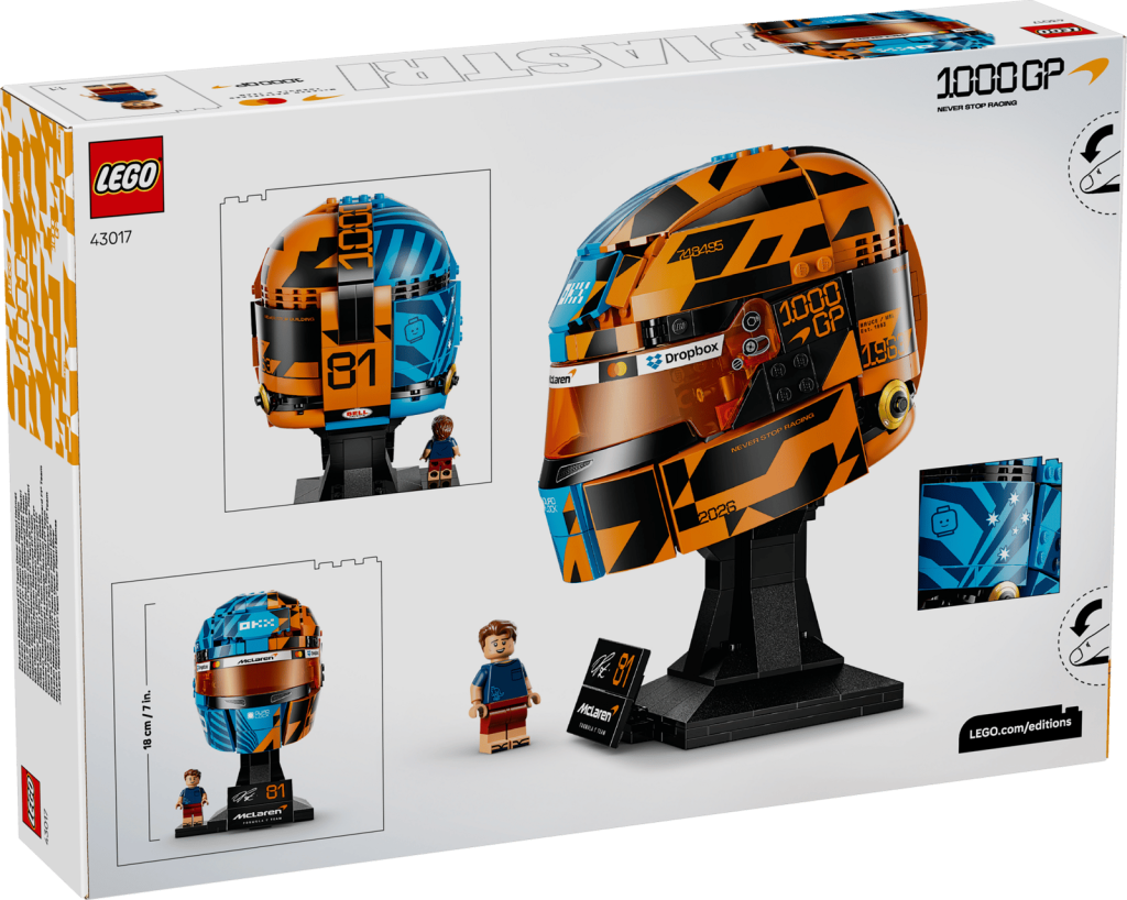 LEGO Editions 43017 Prilba Oscar Piastri z tímu McLaren Mastercard F1