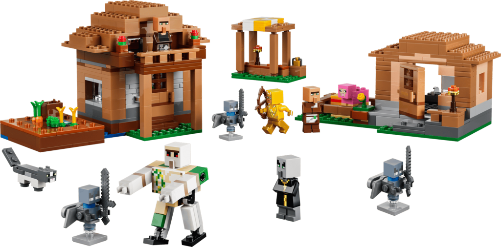 LEGO Minecraft 21596 Útok Mága na dedinu