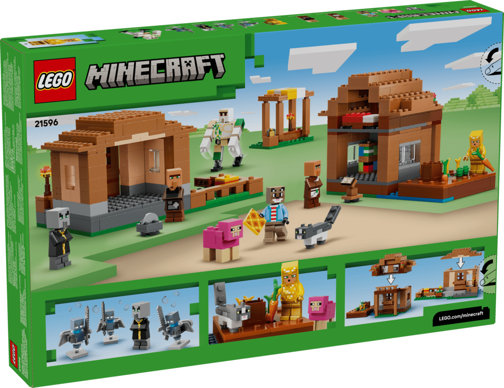 LEGO Minecraft 21596 Útok Mága na dedinu