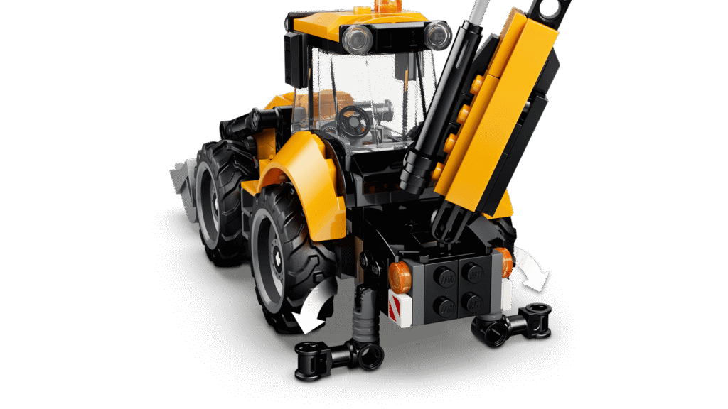 LEGO City 60480 Žltý nakladač s rýpadlom