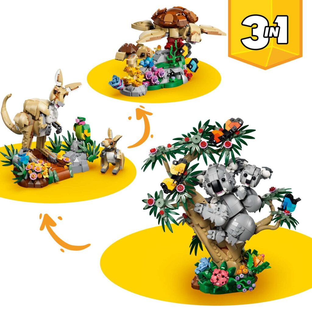 LEGO Creator 3v1 31388 Divoké zvieratá: Koalia rodinka