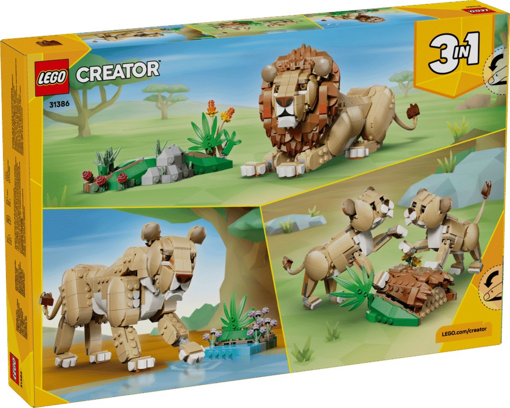 LEGO Creator 3v1 31386 Divoké zvieratá: Majestátny lev