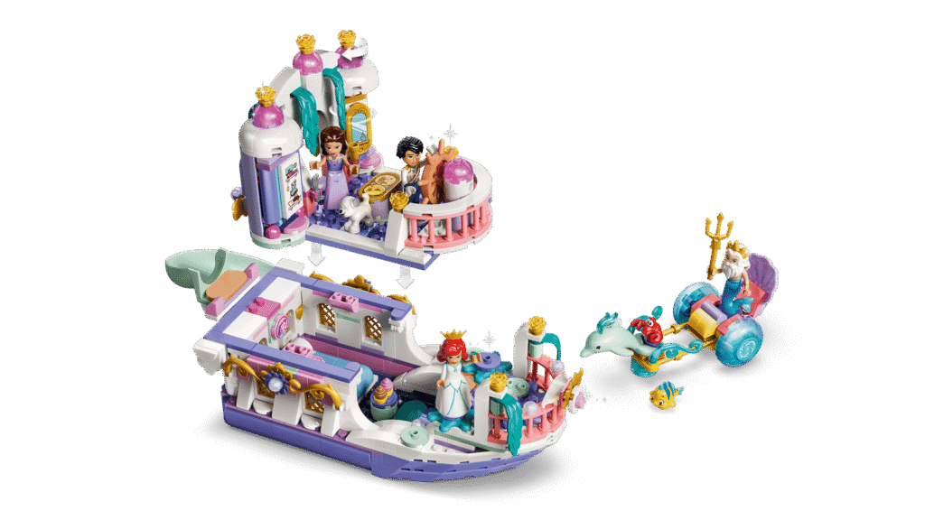 LEGO Disney 43292 Arielina kráľovská svadobná loď