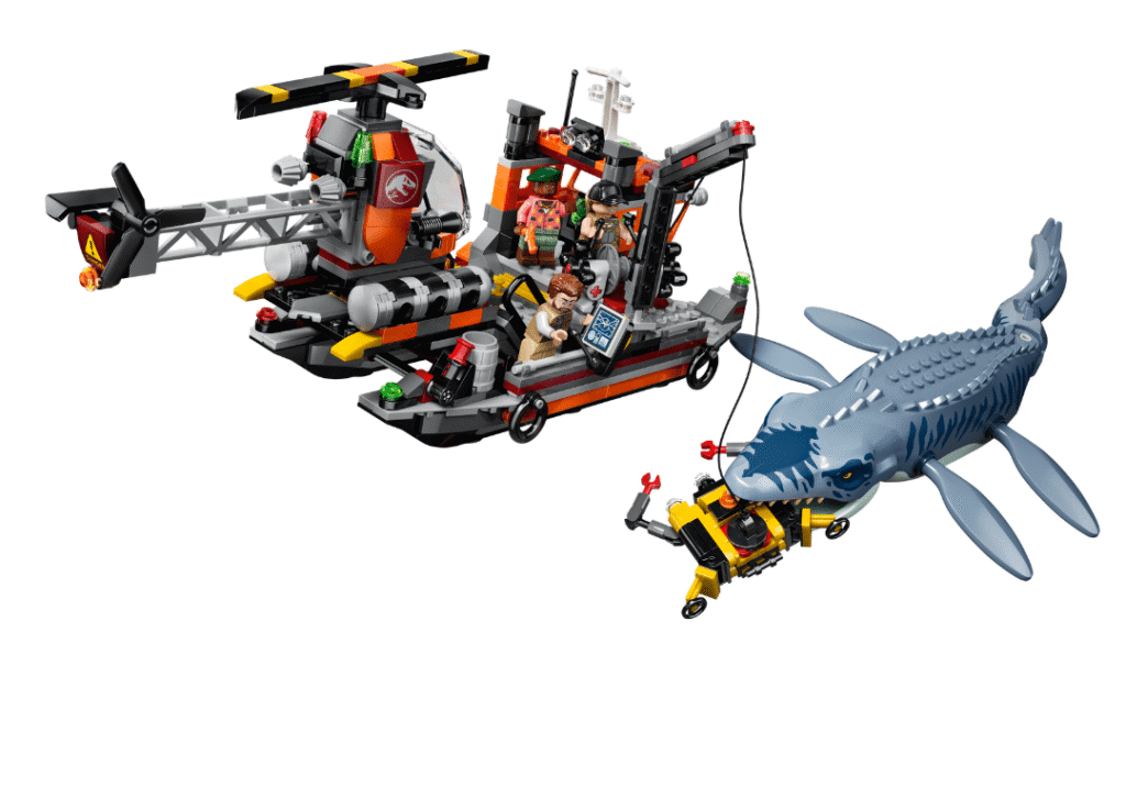 LEGO Jurský Svet 77983 Útok dinosaura mosasaura na loď