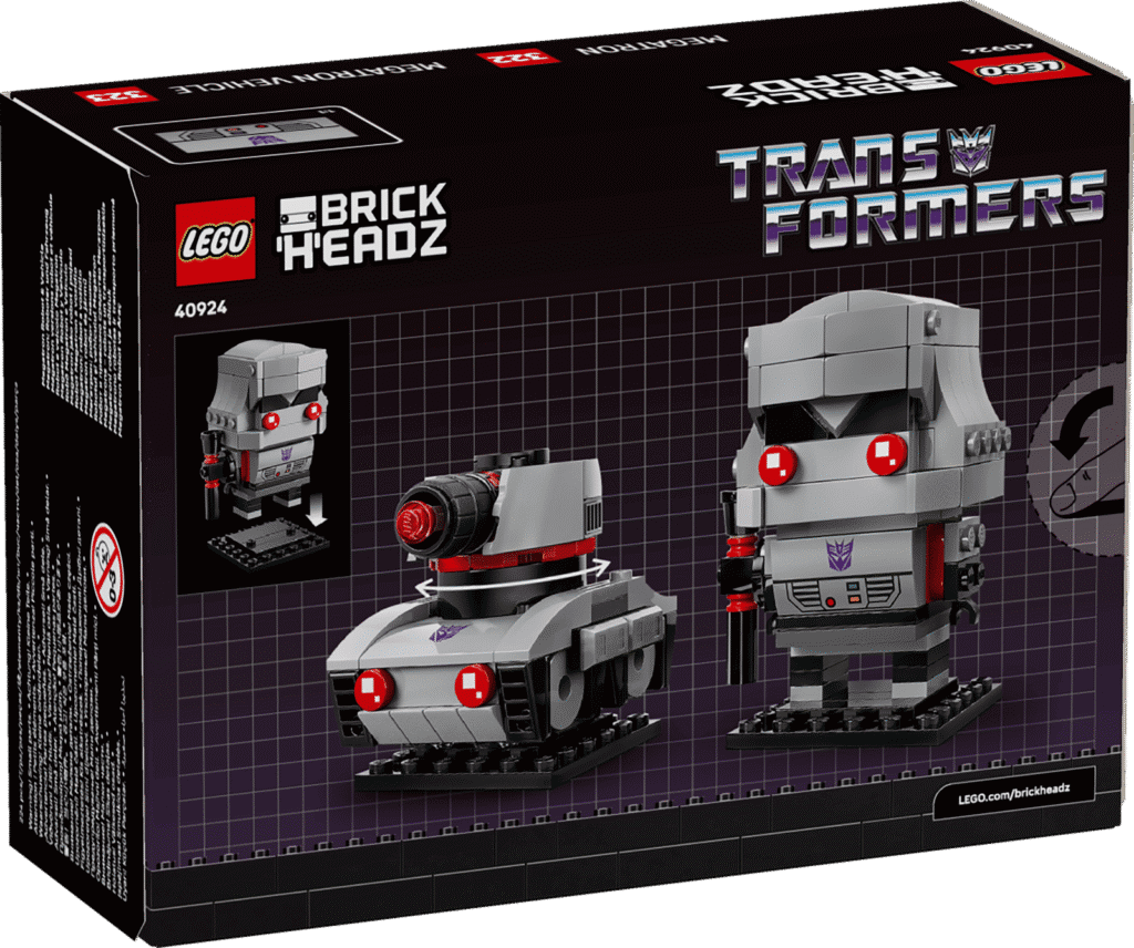 LEGO BrickHeadz 40924 Megatron: robot a vozidlo