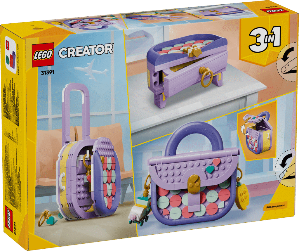 LEGO Creator 3v1 31391 Módna kabelka s úložným priestorom