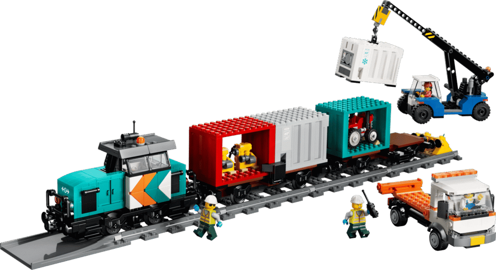 LEGO City 60509 Prístavný nákladný vlak so žeriavom a nákladiakom