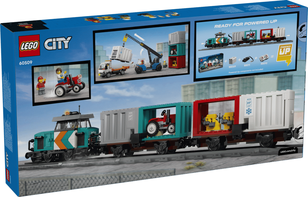 LEGO City 60509 Prístavný nákladný vlak so žeriavom a nákladiakom