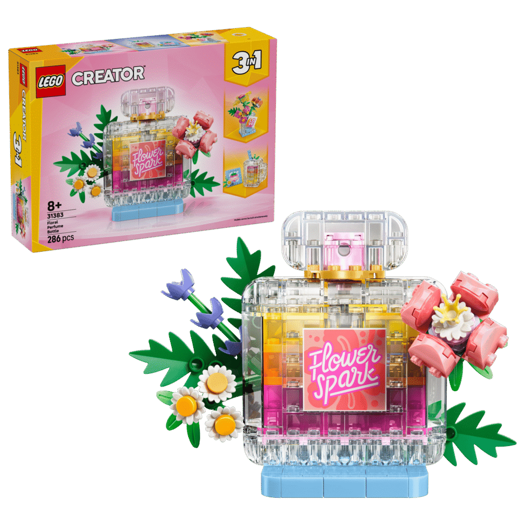 LEGO Creator 3v1 31383 Flakón na parfum zdobený kvetmi