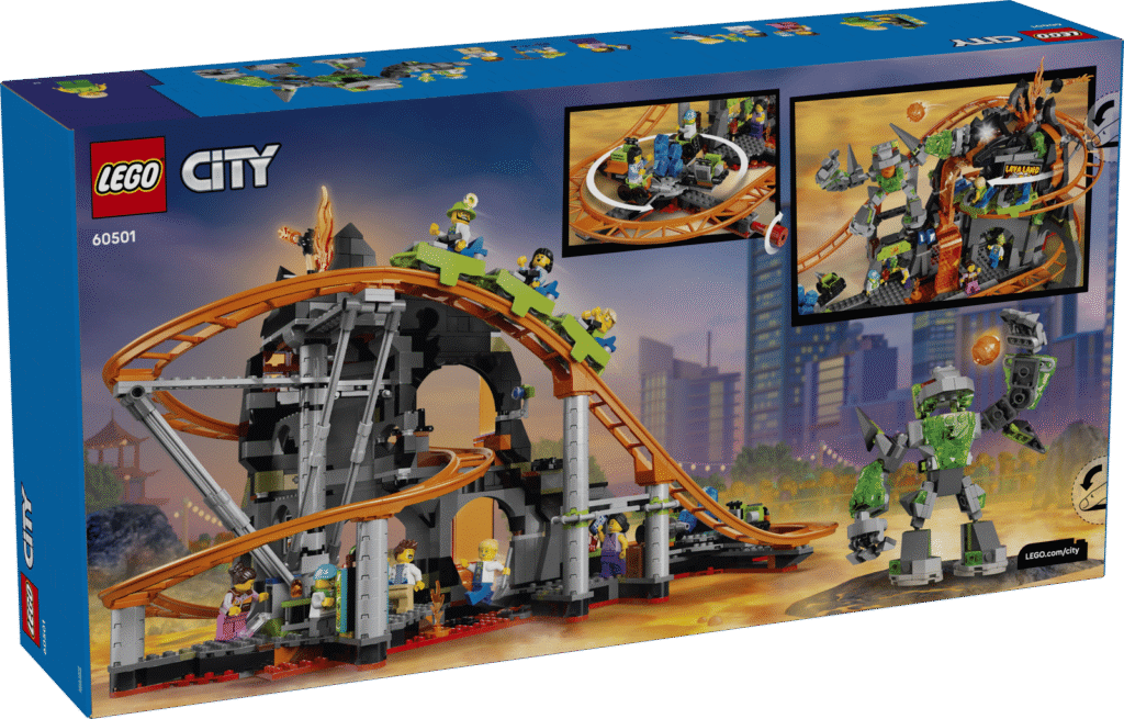 LEGO City 60501 Zábavný park s horskou dráhou Lava Land